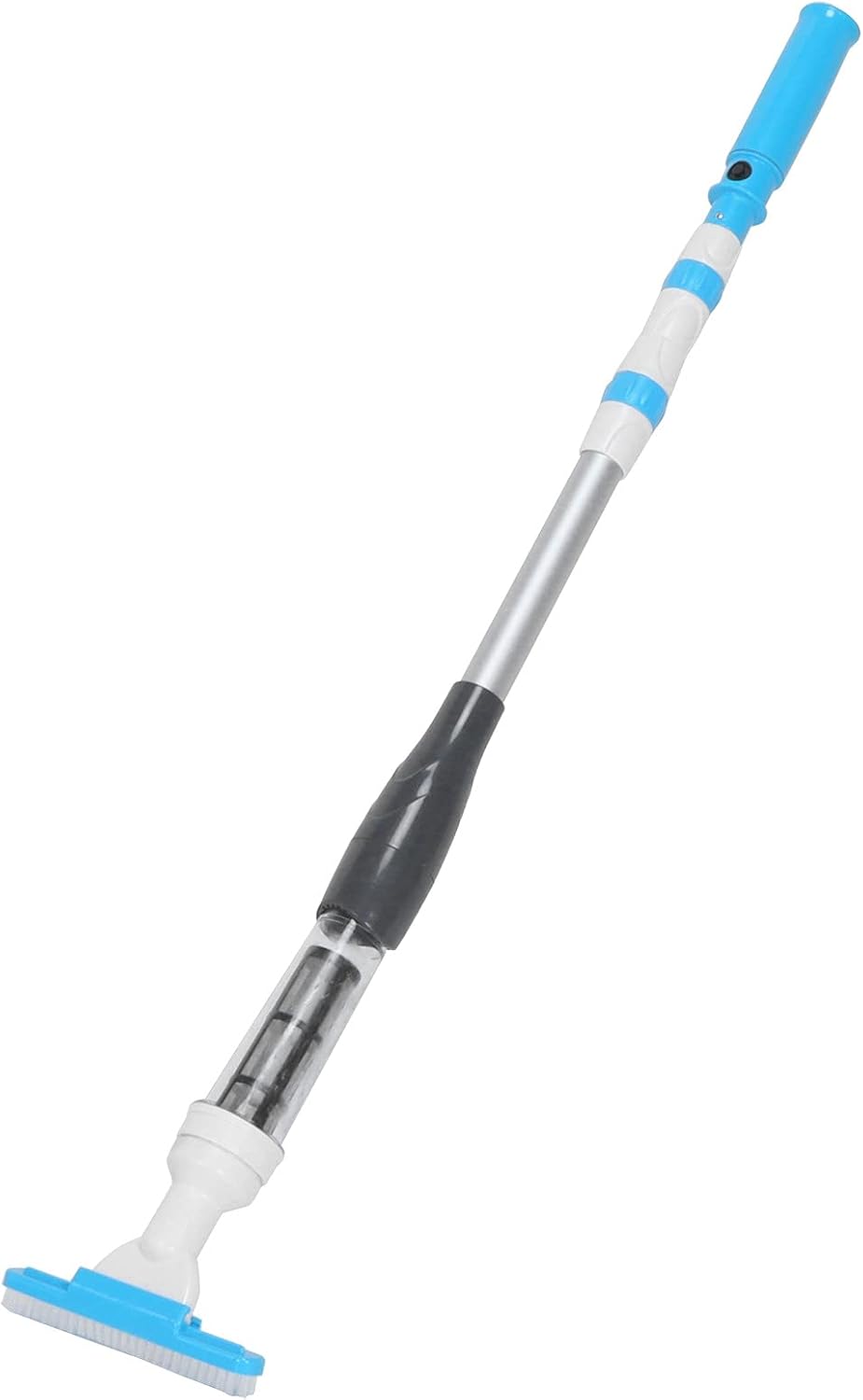 Handheld Pool Cleaner, Pool Vacuum Cleaner Head with Brush, Pool Floor Wall Steps Cleaning Tool, Removes Sand, Debris and Silt Particles