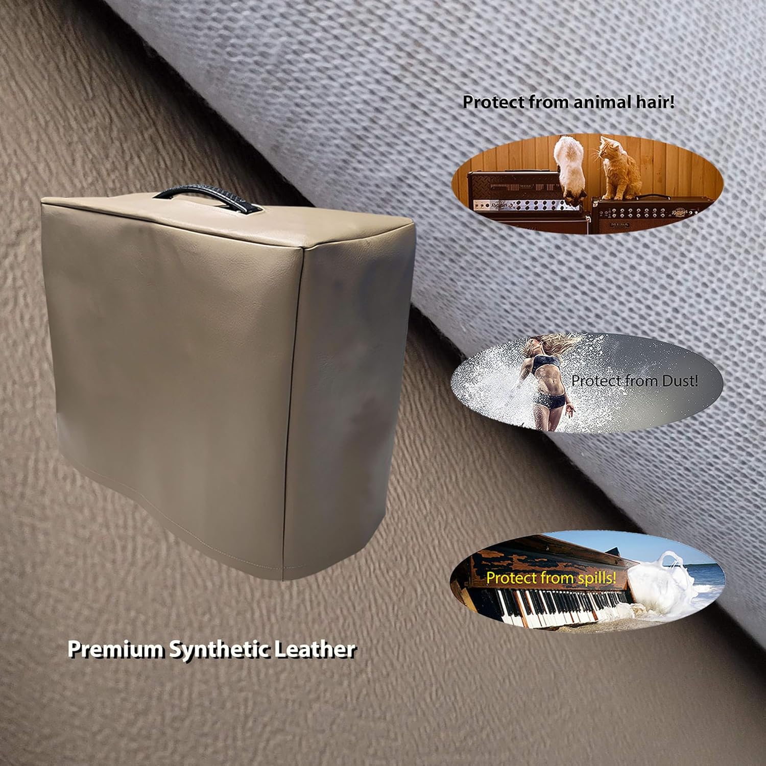 DCFY! Cover for Blackstar Artisan 15 Guitar Amplifiers | Ultimate Amp Protection Made in the U.S.A. | Toasty-Tan | Premium Synthetic Leather