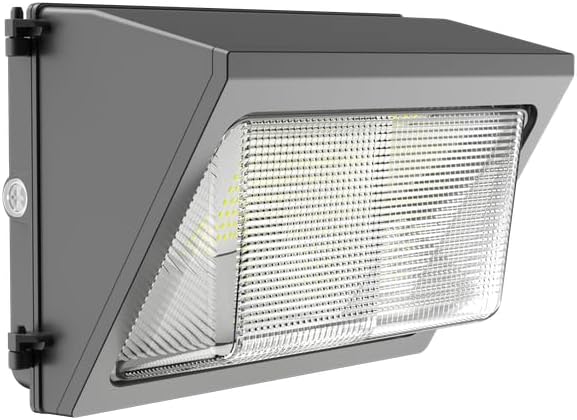 MES LED Wall Pack, Outdoor, Standard Size, Bronze, Metal, Modern, 15 x 10 x 11 inches, Commercial, Indoor/Outdoor, Corded Electric