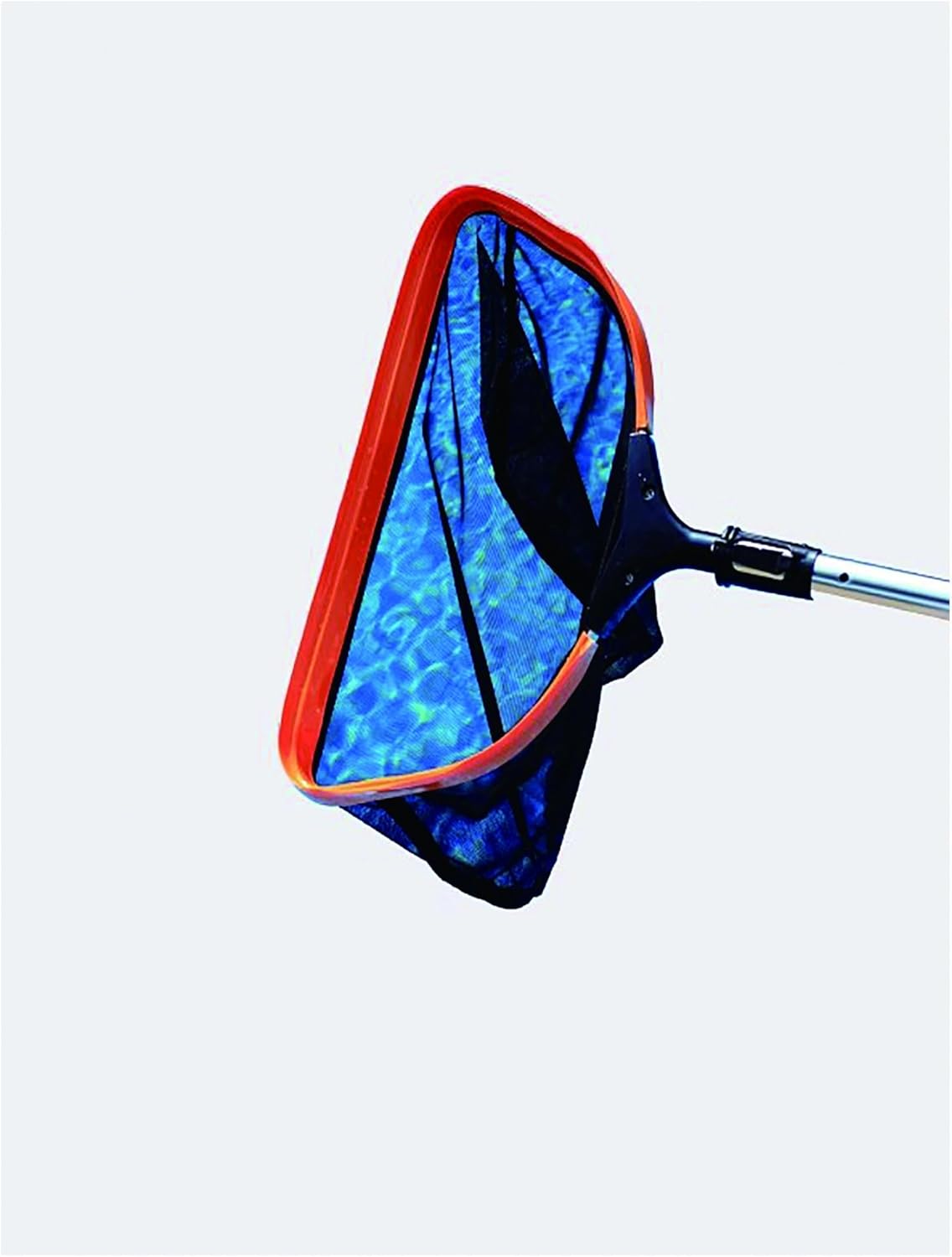 Heavy Duty Pool Skimmer Net Leaf Rake - Adjustable Telescopic Pole (3.9-9.8ft to 6ft), Deep Basket, for Inground/Above Ground Swimming Pools & Ponds(Deep Net)