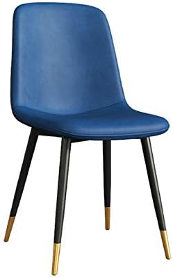 Dining Chair Kitchen Dining Room Furniture Chairs Faux Matte Suede Leather Dining Chairs with Backrest Soft Cushion and Sturdy Metal Legs for Office Lounge Kitchen Bedroom