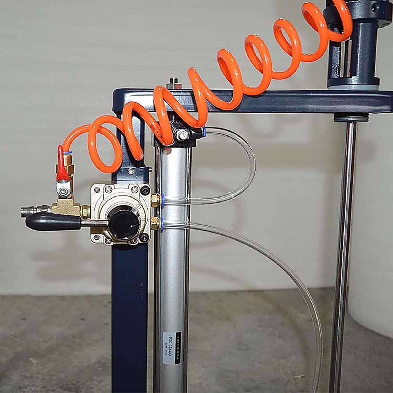 Automatic Paint Stirring Machine, Pneumatic Air Automatic Paint Mixer, Lift Agitator 5 Gal/20L for Viscous Liquid Ink dye Chemicals Mixing Machine(