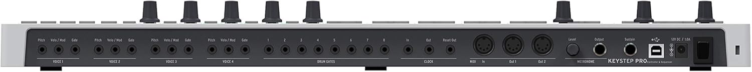 Arturia 37-Key KeyStepPro Sequencer USB/MIDI/CV Keyboard Controller, with Aftertouch KeyStep Pro with V-Moda Forza in-Ear Hybrid Sport Headphones and Gravity Phone Holder Bundle PK1