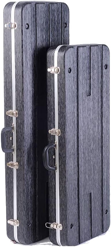 ABS Square Guitar Case, Electric Guitar/Electric Bass Case, Compressive and Shockproof, with Carrying Handle, Inner Fluff Protection