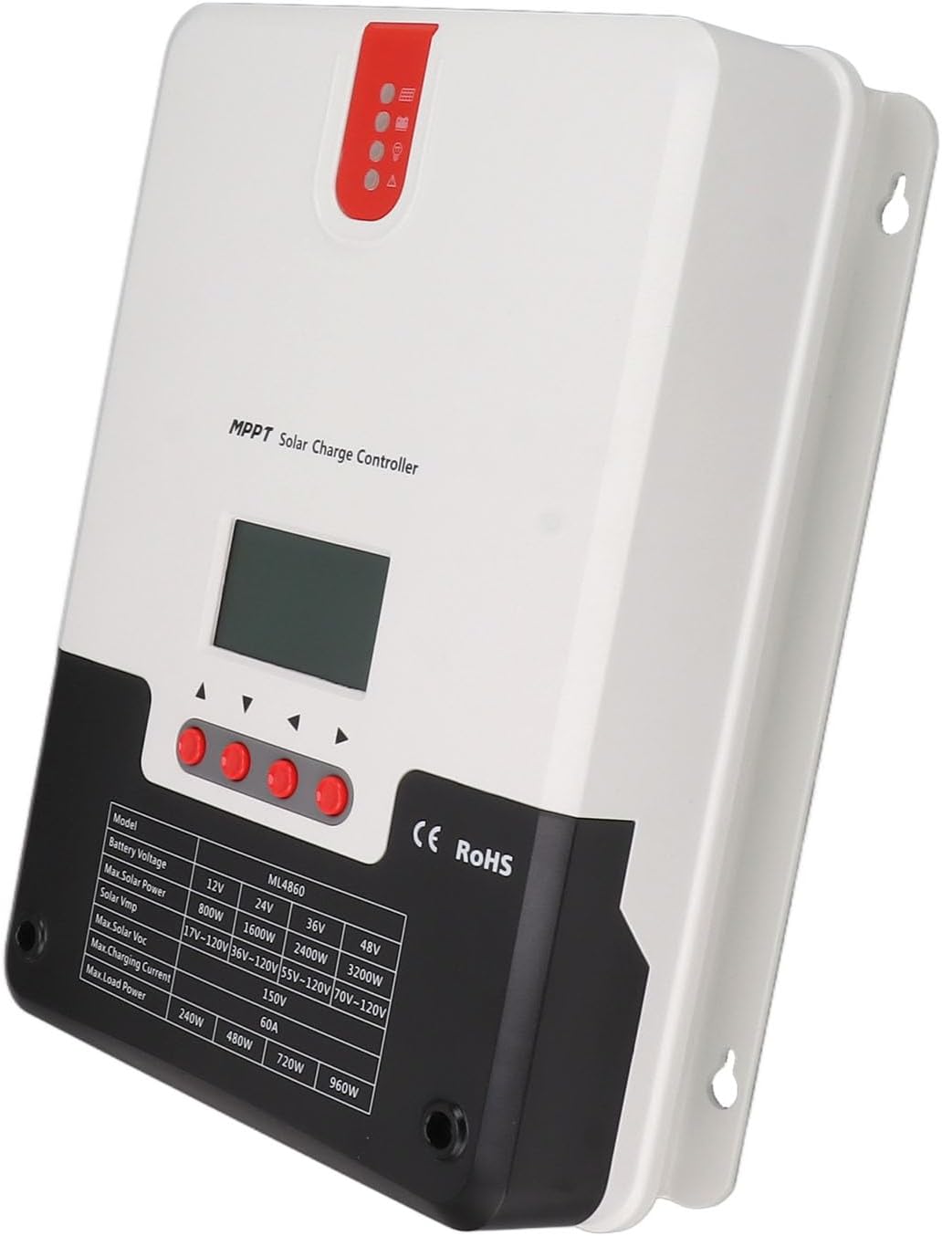80A MPPT Solar Charge Controller High Efficiency with Multiple Load Control for AGM Sealed Gel Batteries in Off-Grid Solar Systems