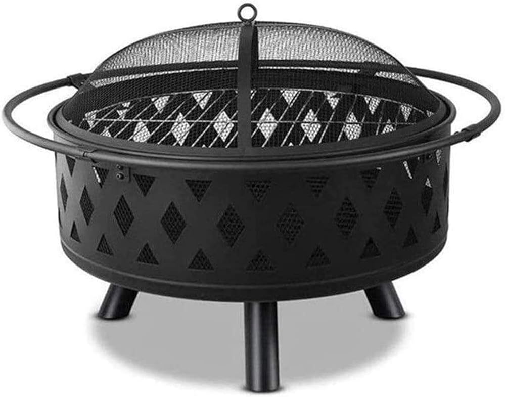 Fire Pits Outdoor Wood Burning Wood Burning Fire Pitrd with Cooking Grill