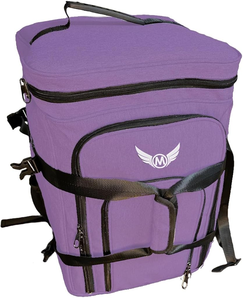 Ultimate Board Game Travel Bag – Durable Storage Case for Up to 10 Games, Water-Resistant, Adjustable Strap & Handles – Perfect for Game Nights, Conventions & Tournaments (Parent) (Purple)