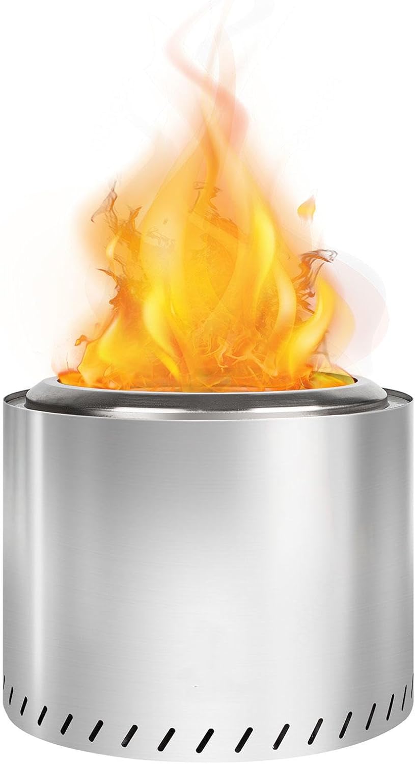 Smokeless Firepit 19.4 Inches Outdoor, Extra Large Smokeless Fire Pit Durable Stainless Steel for Wood Burning, Fire Pit Smokeless for Patio Garden,Camping,Backyard