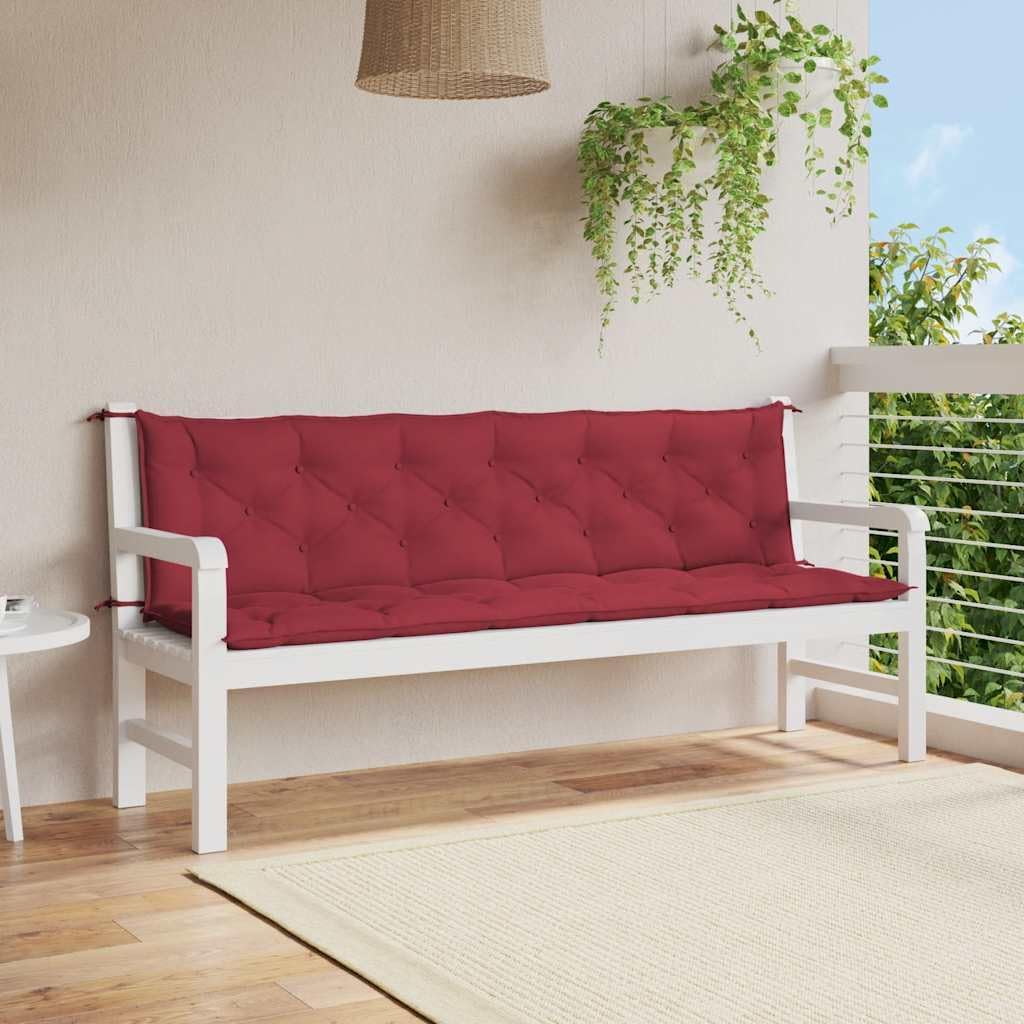 Garden Bench Cushion Wine Red 78.7