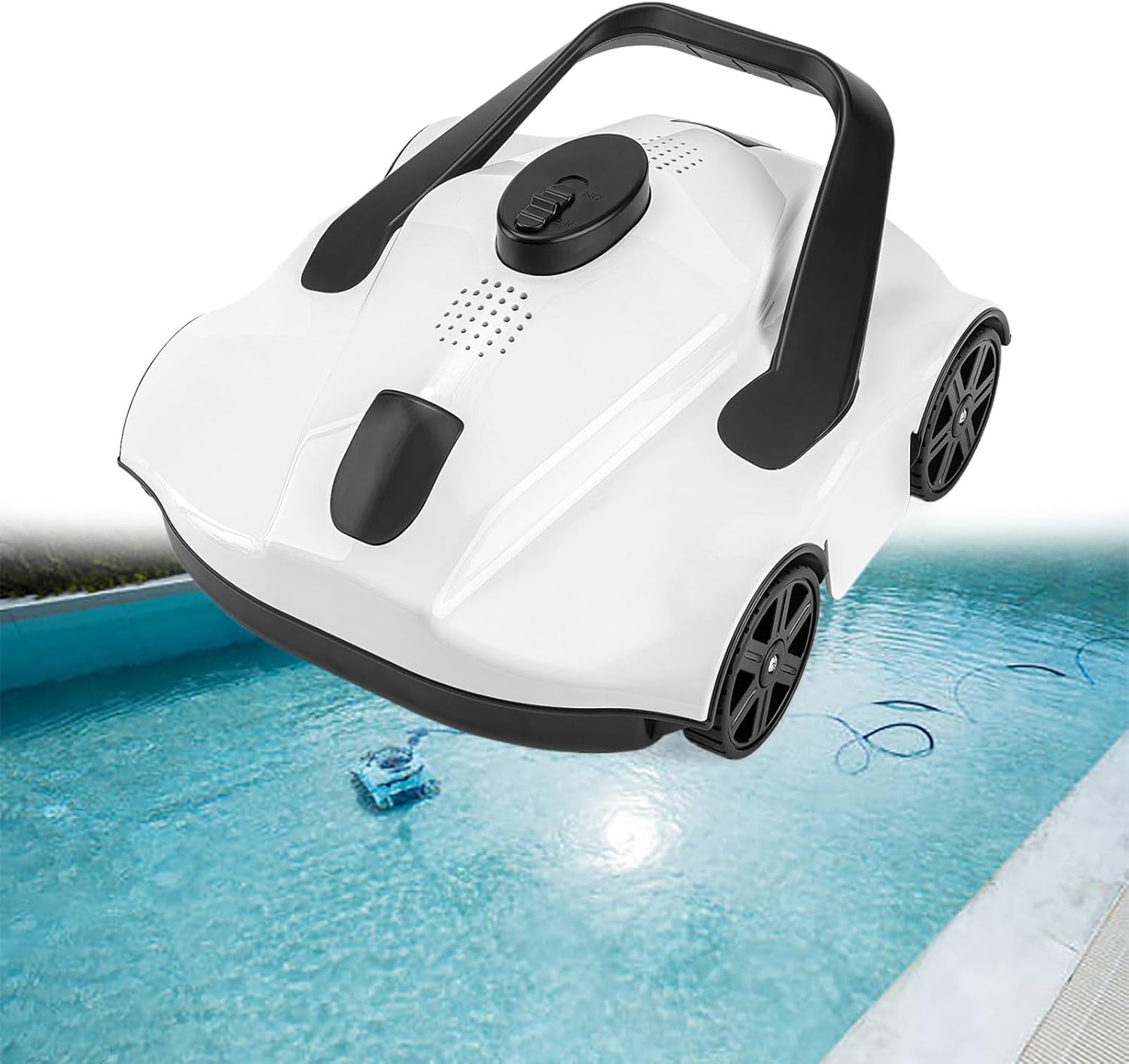 Cordless Robotic Pool Cleaner with 5200mah Big Battery, Extend Service Life, Pool Vacuum Robot for Above-Ground Pool