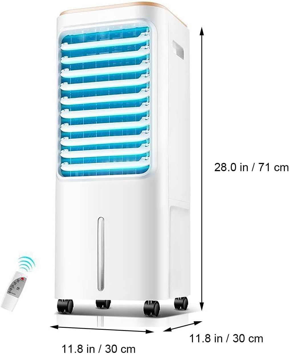 Portable Air Cooling Fan, Dual Water Tank Cooling Fans, 12L Large Capacity, Cold Fan Multiple Filters for Home and Mall