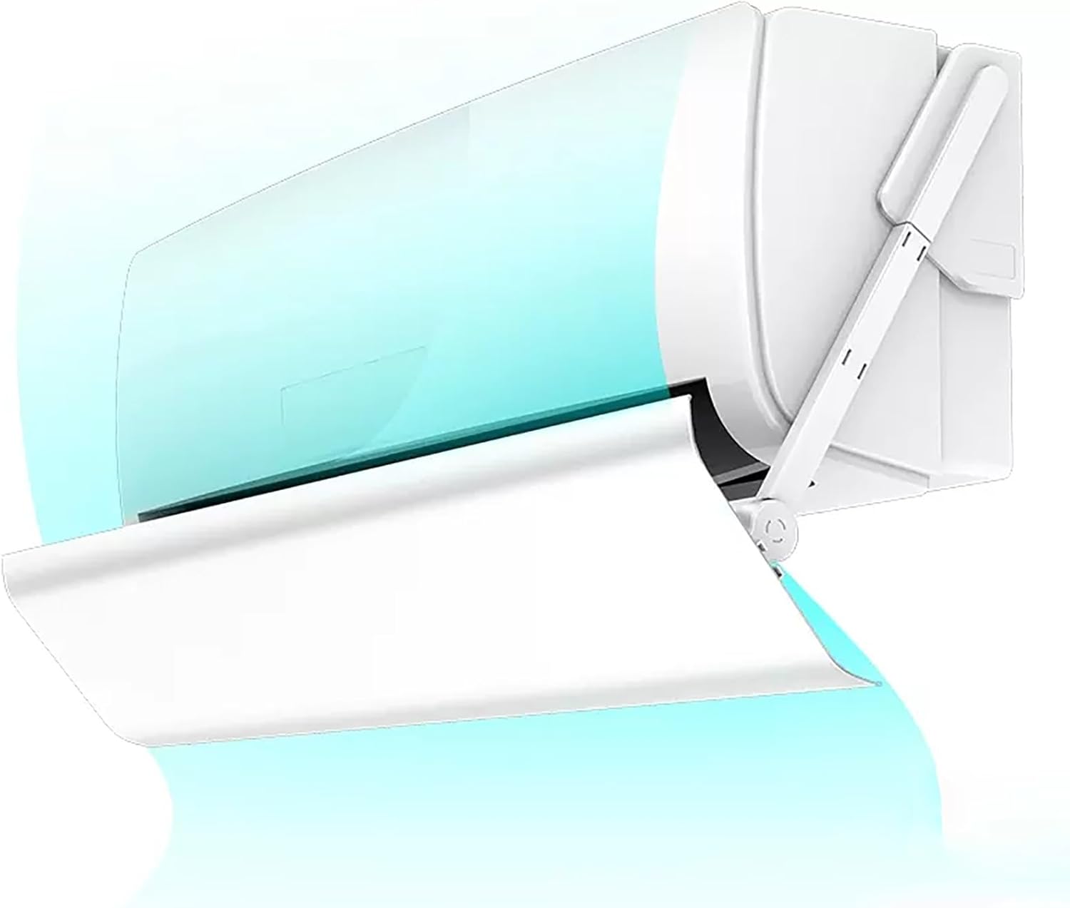 Adjustable Vent Deflectors, Portable Air Conditioners Air Vent Deflector Ceiling Outlet Wind Direction Telescopic, White