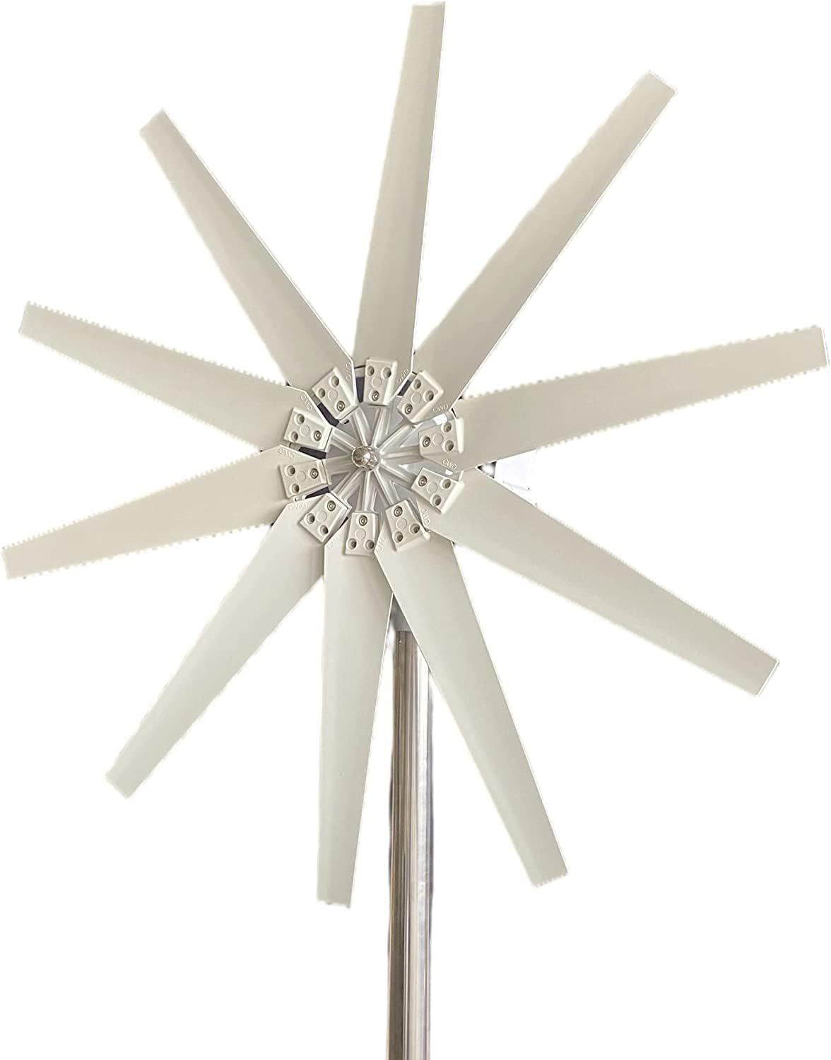 LiuSj JUnSt 8000W Wind Turbine Energy Generator, 10-Blade Vertical Axial Wind Turbine Generator for Low-Noise Houses on The Roof