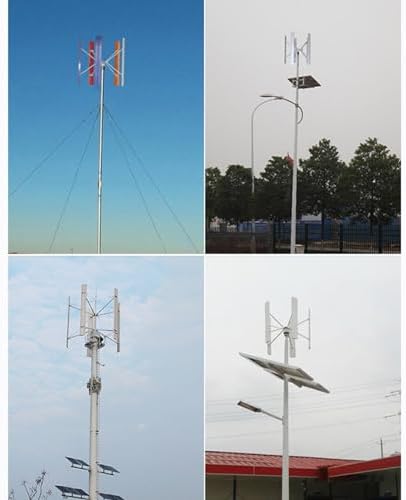 High Power 2KW Vertical Axis Wind Turbine - Magnetic Levitation Design for 12V/24V Commercial & Household Use - Multi-Colored, Efficient Renewable Energy Solution