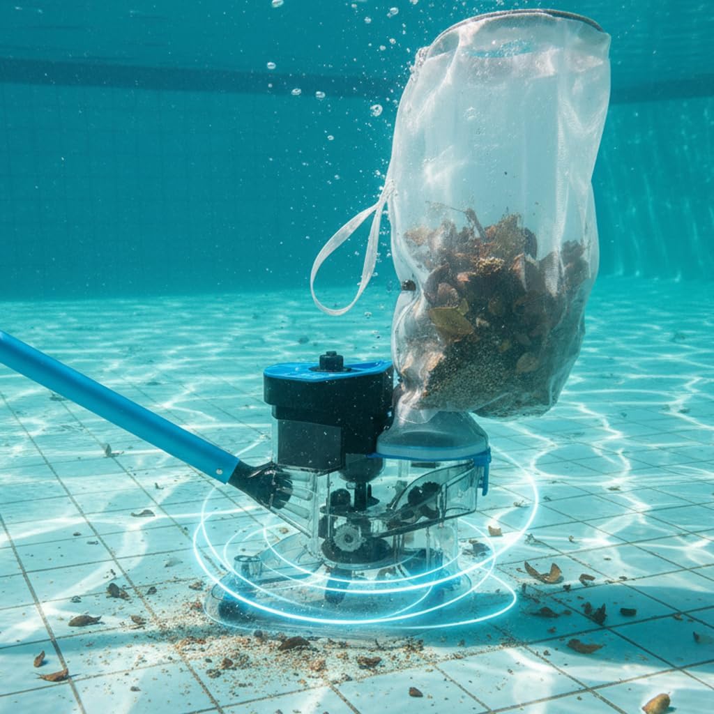 55 High-Power Cordless Pool Vacuum Cleaner for Inground & Above Ground Pools | MAX 75-Min Runtime, XL 24 GPM Suction for Heavy Debris | Includes 2 Extra Large (10L) Filter Bags