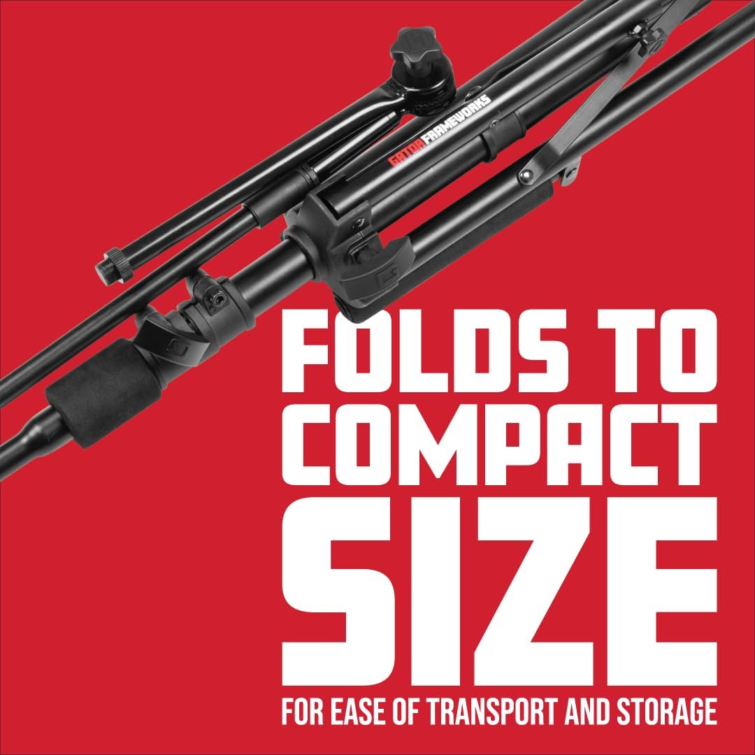 Gator Frameworks Amp Stand with 5-Position Tilt and Adjustable Boom Arm (GFW-GTR-AMP-BOOM)