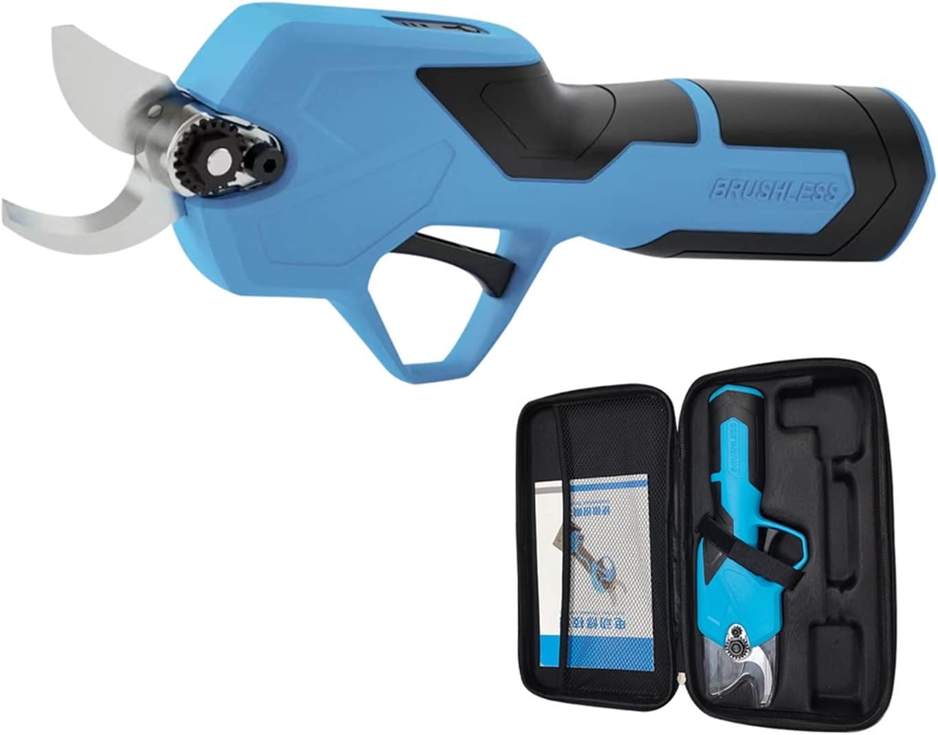 Electric Pruning Shears, Electric Shear 0-22mm Cordless Electric Pruner Pruning Shear Efficient Tree Bonsai Pruning Branches Cutter Landscaping Tool,Power Chain Saws