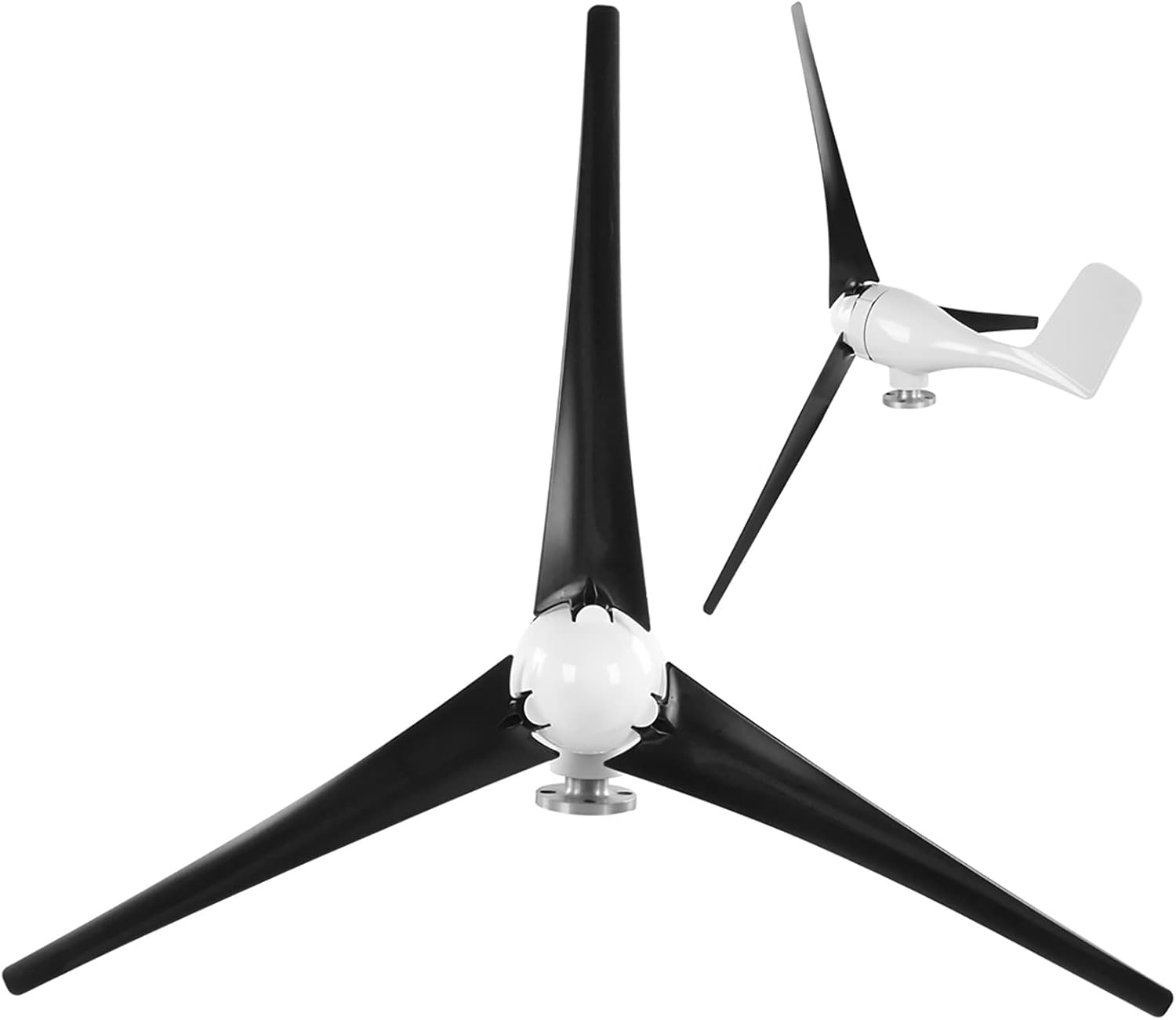 Vikye Wind Turbines Kit, 200W 3 Blade Wind Turbines Generator Kit Aerogenerator with Controller Accessory(Black 12V)
