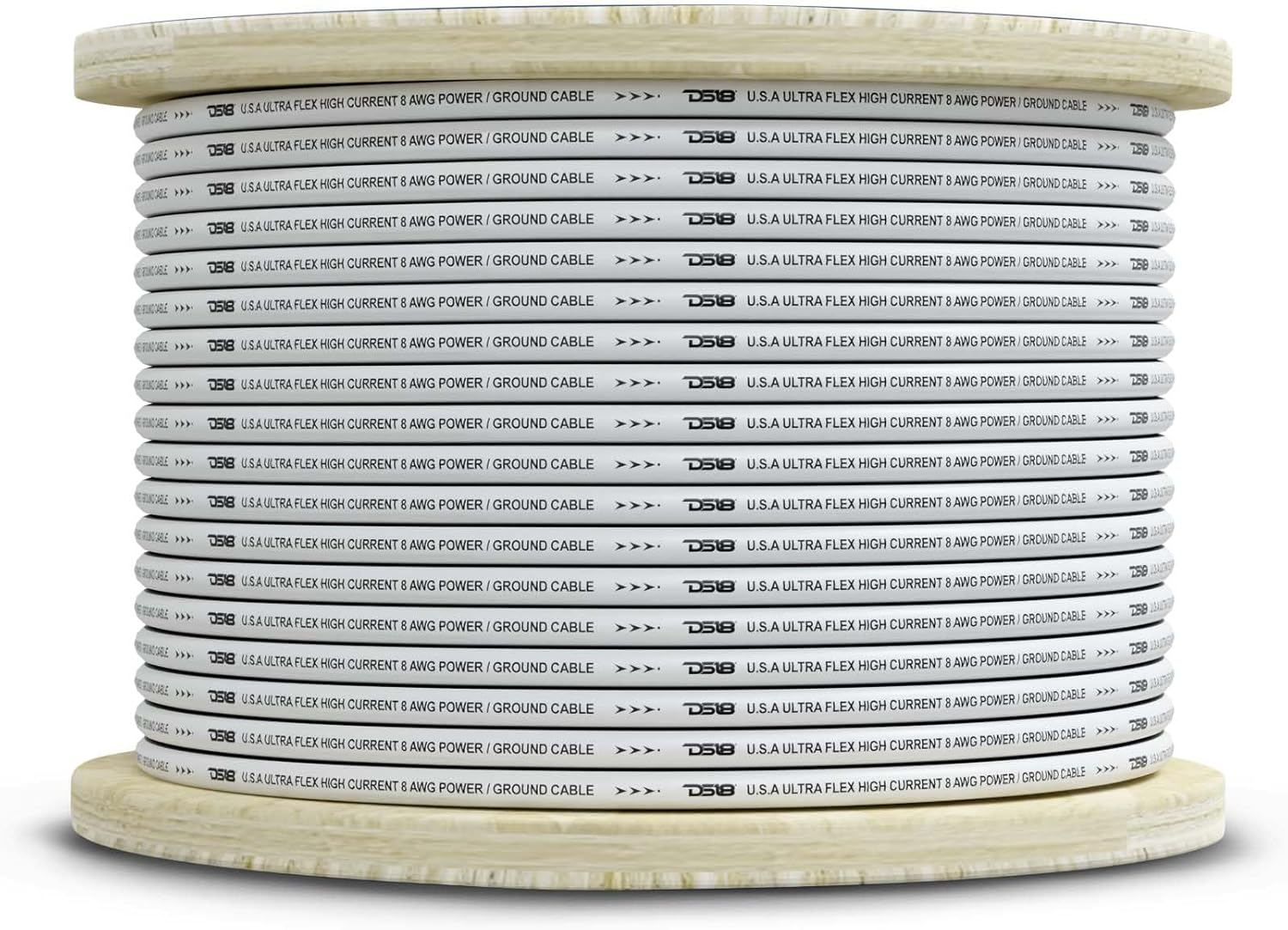 DS18 MOFC8GA100G DS18 MOFC8GA100G Marine Grade 8GA Black & White - Amplifier, TV Home Theater and Car Stereo Power/Ground Wire 100 Feet UltraFlex Cable