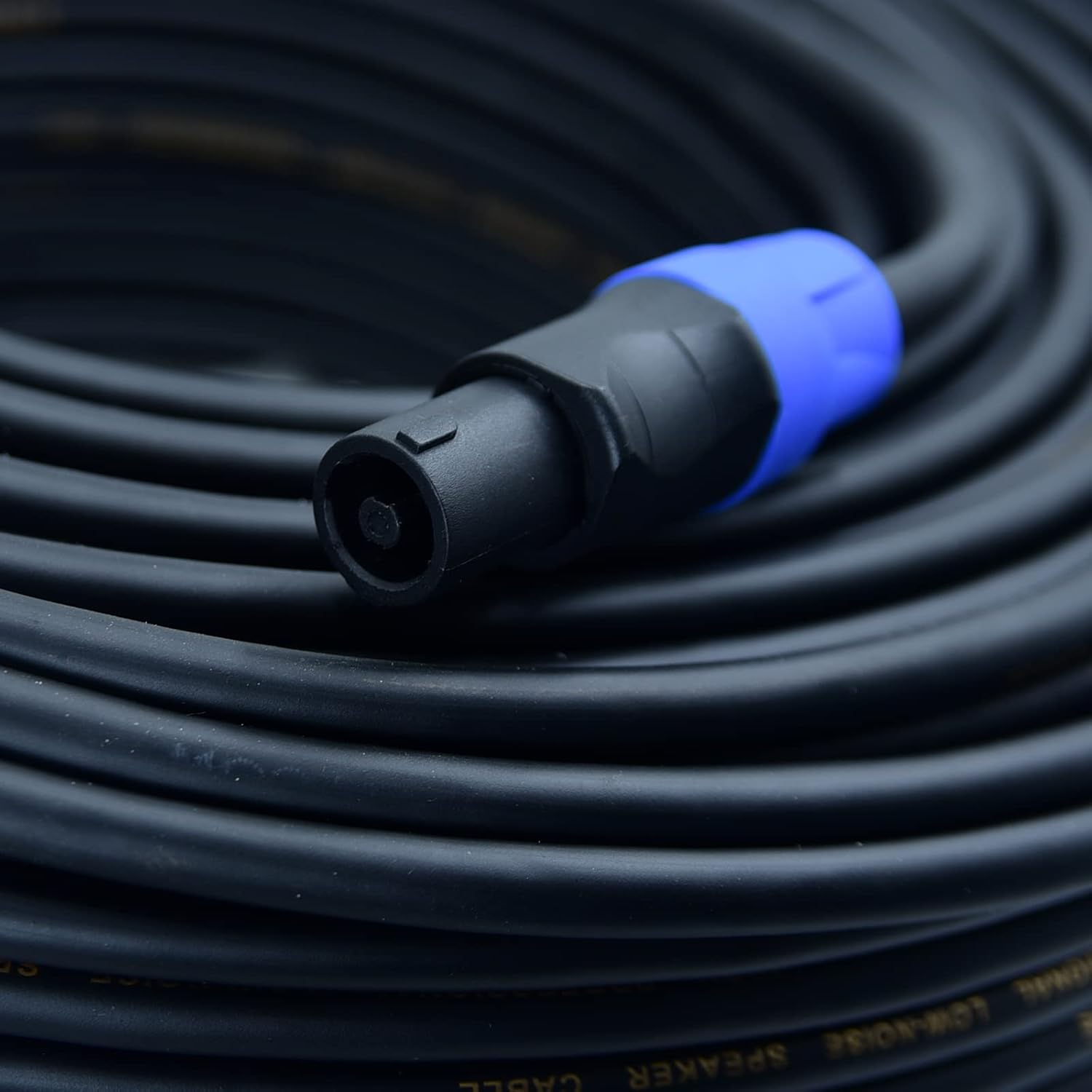 speak on 2Pack Pro Speakon to Speakon male speaker Gauge wire lock Cable Pair 15 AWG Professional Audio Cabl Cord with port Connector for para bocina de dj Stage power amplifier(2 Conductor, 66ft)