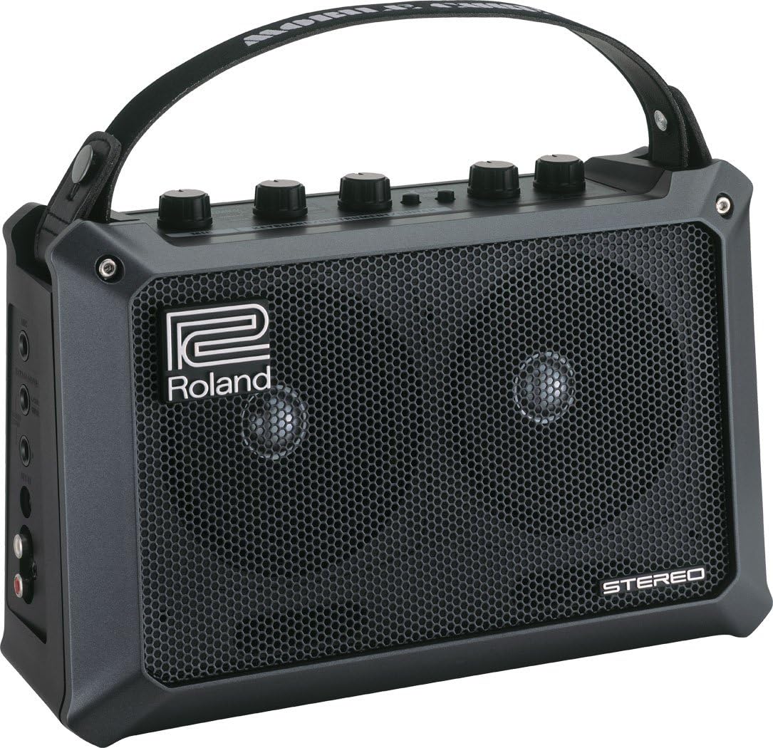 Roland Mobile Cube Battery-Powered Stereo Amp Bundle with Tuner, Instrument Cable, and Austin Bazaar Polishing Cloth