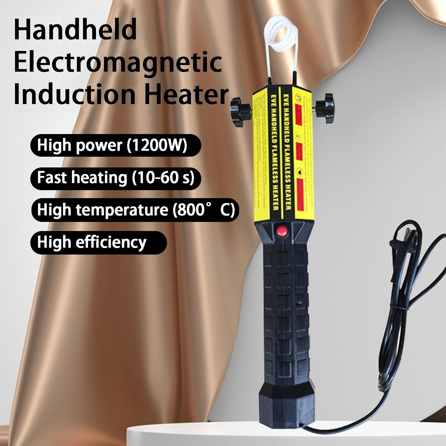 NYANS Magnetic Induction Heater Tool, Bolt Removal Tool, Flameless Heating, High-Speed Cooling Fan, with 3 Coils and Carrying Case, for Screws, Bearings, Iron Metal Parts