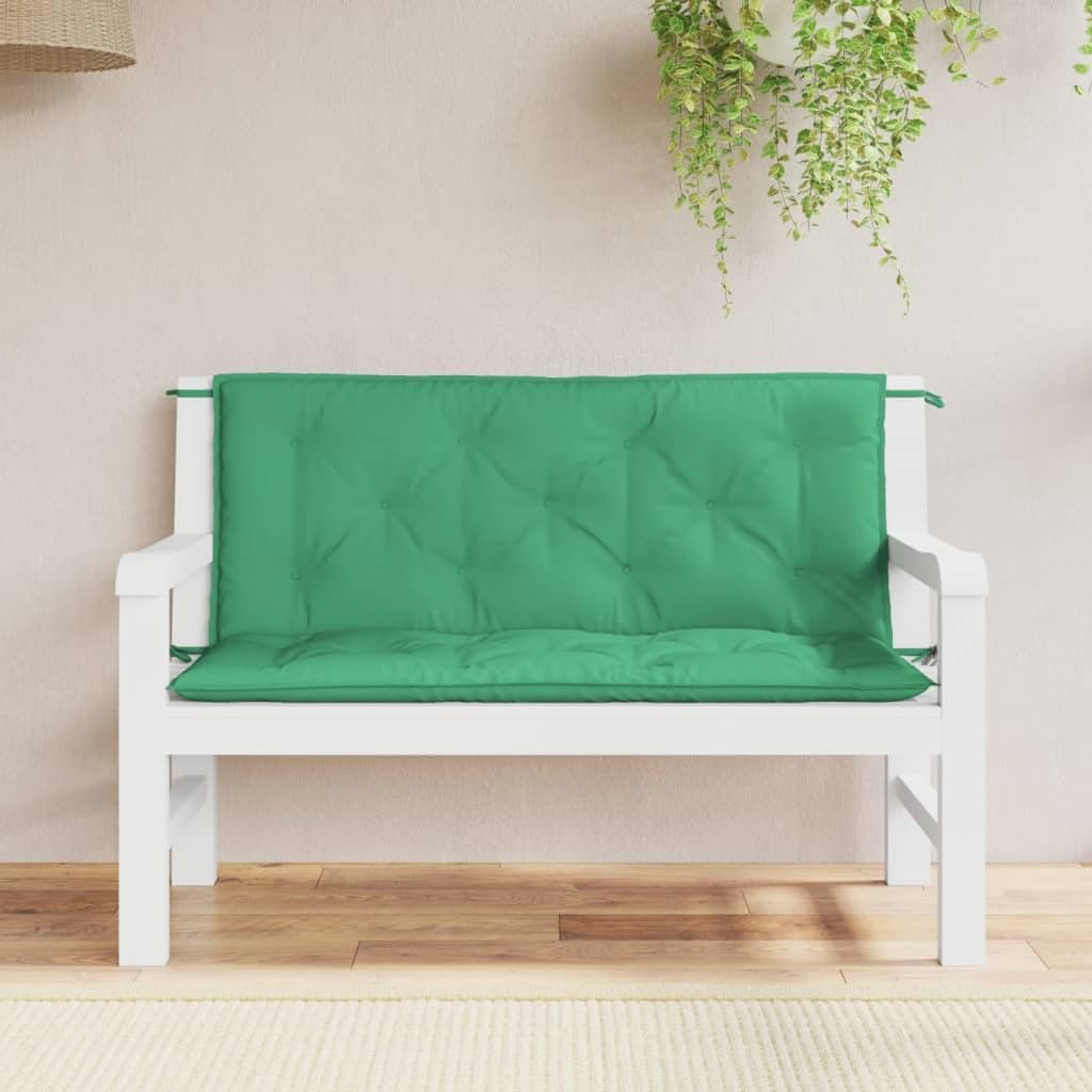 Garden Bench Cushions 2pcs Green 47.2