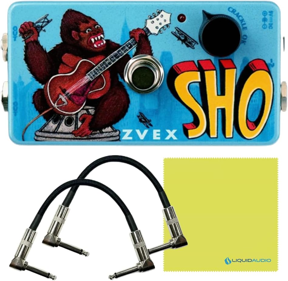 ZVEX Effects Super Hard On Vexter VSHO Booster Guitar Effects Pedal Bundle w/ 2X Dual Right Angle 6