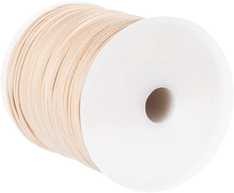 Craft County Round Leather Cord in a Variety of Colors – Available in Diameters of 1.5, 2, and 3mm Diameters