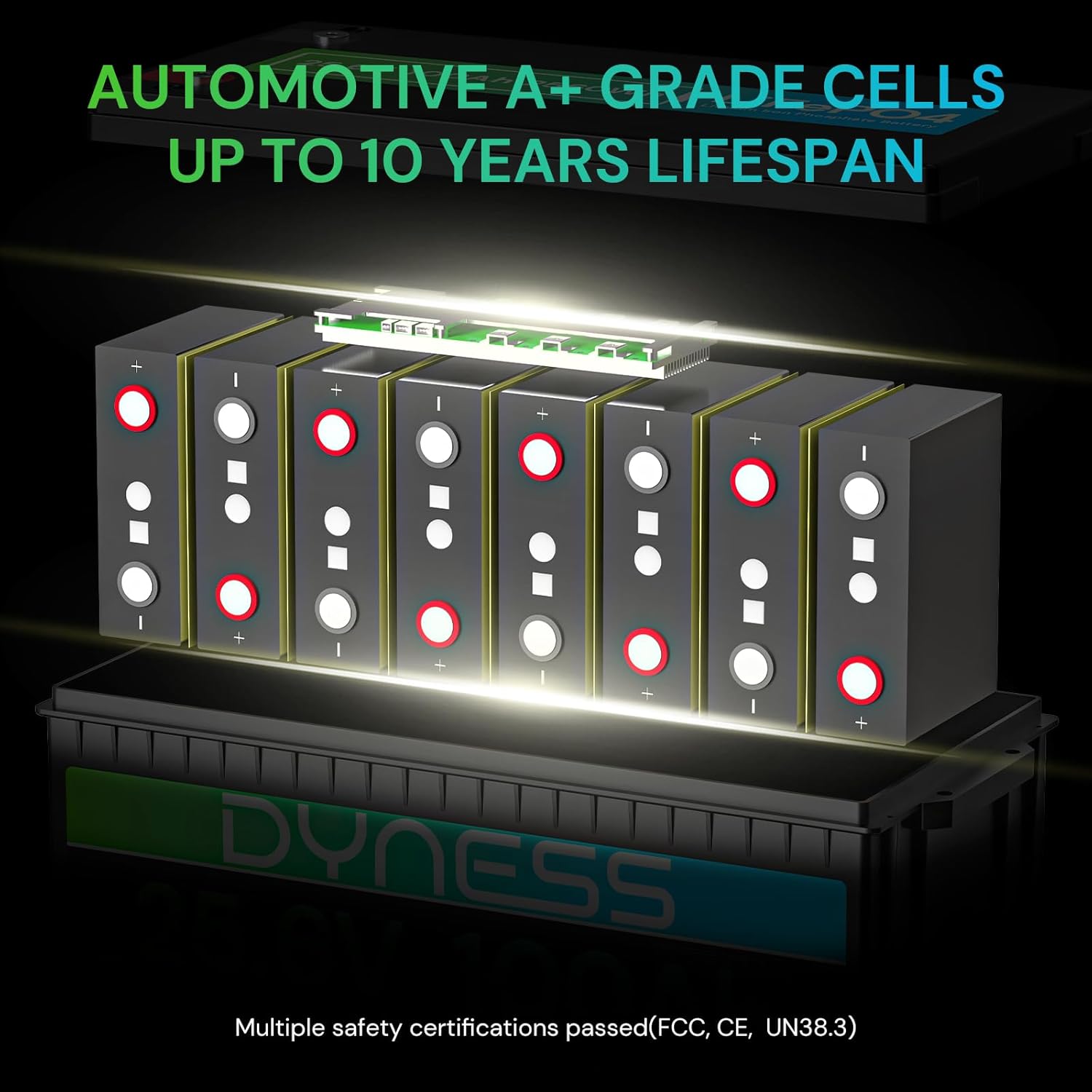 24V 100Ah LiFePO4 Battery, 25.6V Lithium Battery with 2560Wh Power, Built-in 100A BMS with Low Temp Protection, Supports 4P2S Connection, Up to 20.48kWh, Perfect for RV, Solar System, Marine