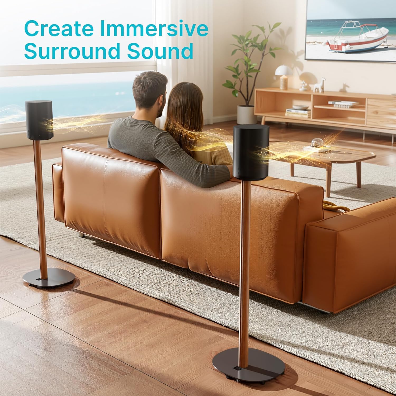 Speaker Stands Pair for SONOS Era 100 and Era 300,11LBS Capacity,30.6