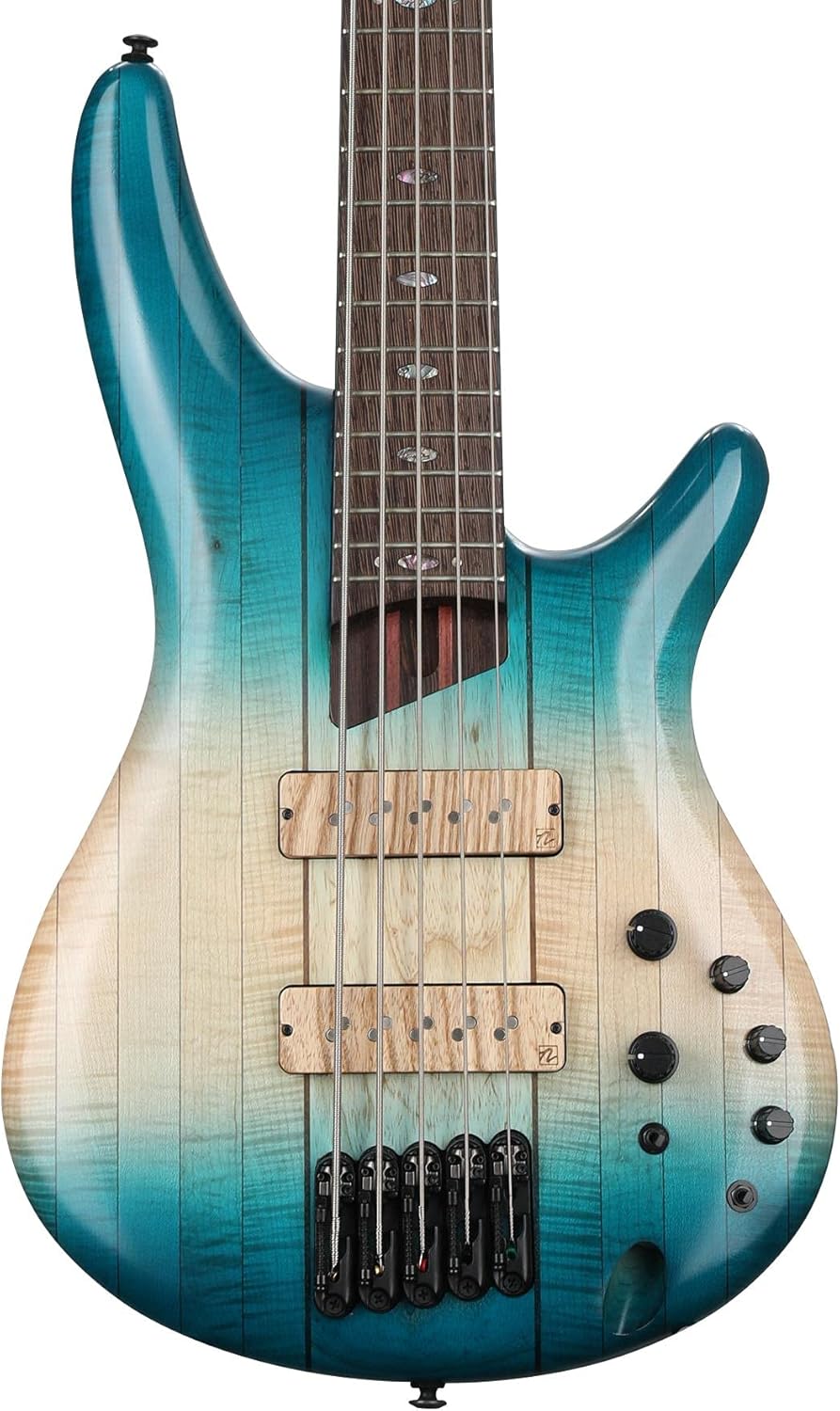 Ibanez Premium SR5CMLTD Bass Guitar - Caribbean Islet Low Gloss