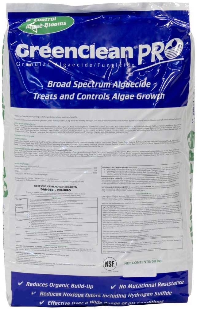 GreenClean Pro Granular Algaecide, 50 lbs