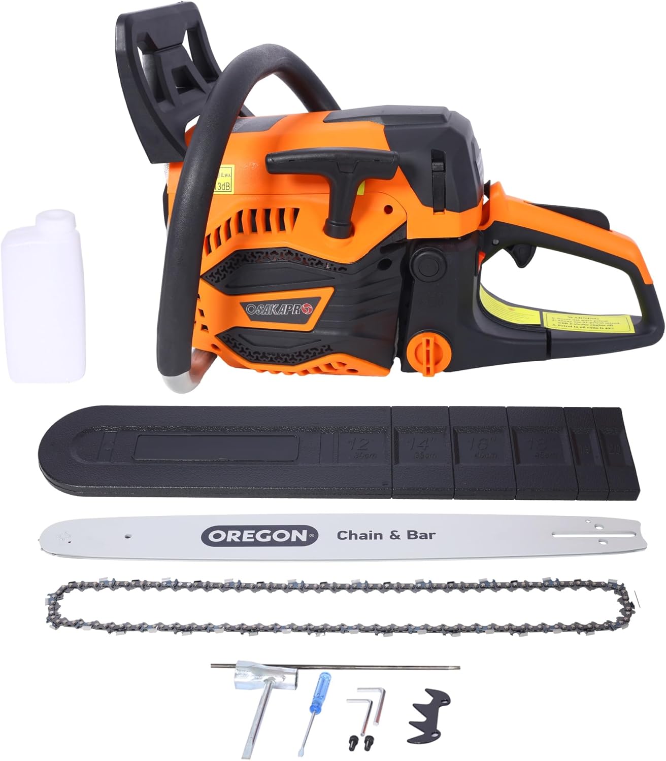62CC Gas Powered Chainsaw, Gasoline Gas Chainsaws for Tree Wood Cutting,EPA compliant(20 Inch Oregon Chain)