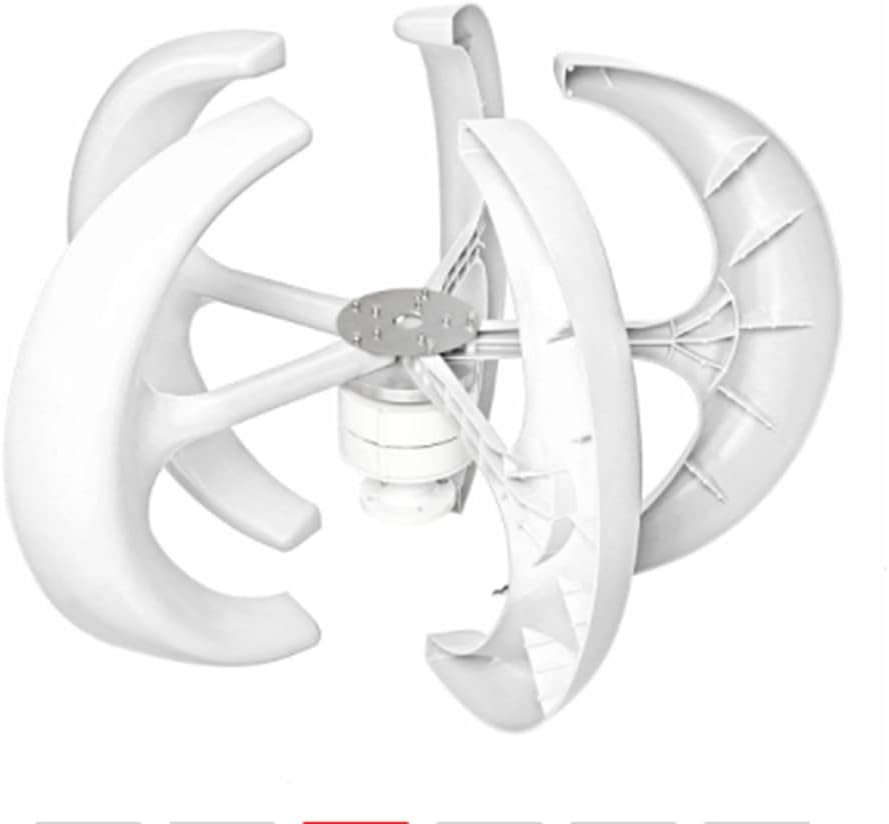 9500W 12V 24V 5 Blades Lantern Wind Turbines Generator Vertical Axis Motor Kit for Home Hybrids Streetlight Use Electromagnetic