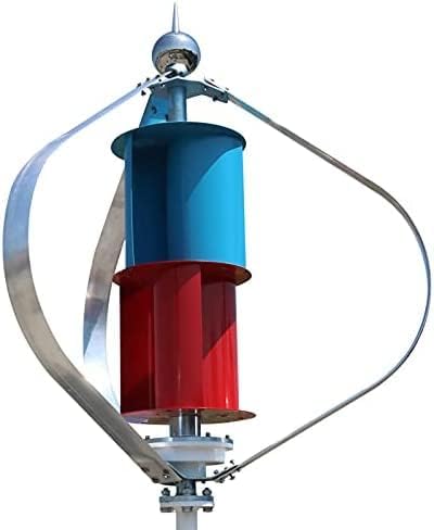 CAJUCA 600W Free Energy Generator Wind Power Mill Vertical Axis Low Start Up Wind Speed Efficient for Home Wind Turbine