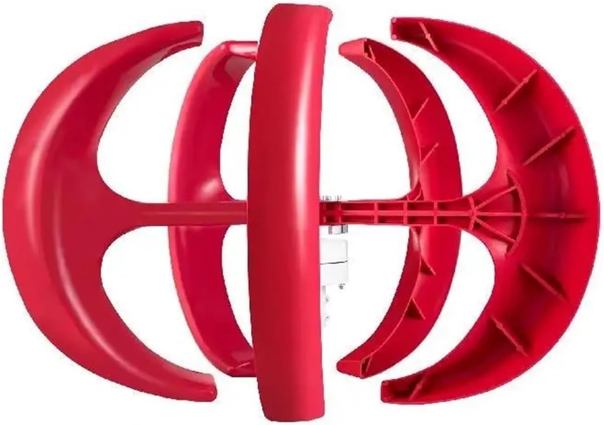 Vertical Axis Wind Turbine Generator 12V 100W/400W/600W tive Energy Generator Small Windmill with Controller Low Starting Speed for Home(100W)