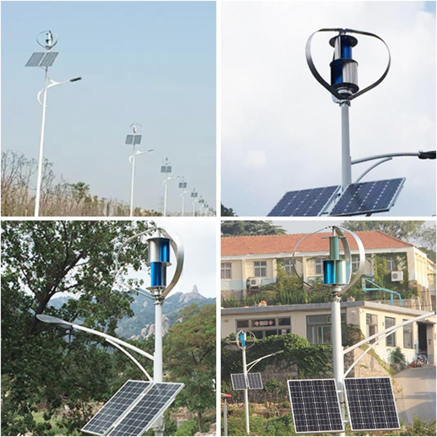 CHRISK 9000W Vertical Axis Wind Turbine Generator Rare Earth Magnetic Levitation Wind Turbine High Power Vertical Axis Breeze Start for Home