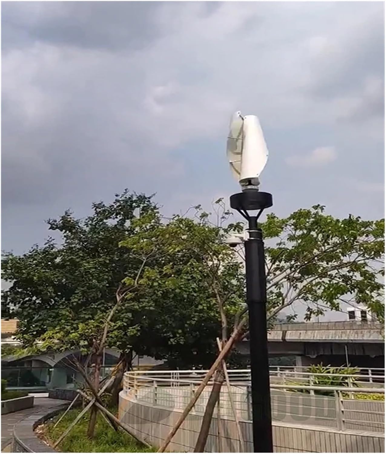 Wind Turbine Generator Kit, 5000W Wind Turbine nerator 12v 24v 48v Vertical Wind Mill Yacht Farm Home Use Low Wind Speed Starting Wind Turbines for Hybrid Solar Wind System(24V)