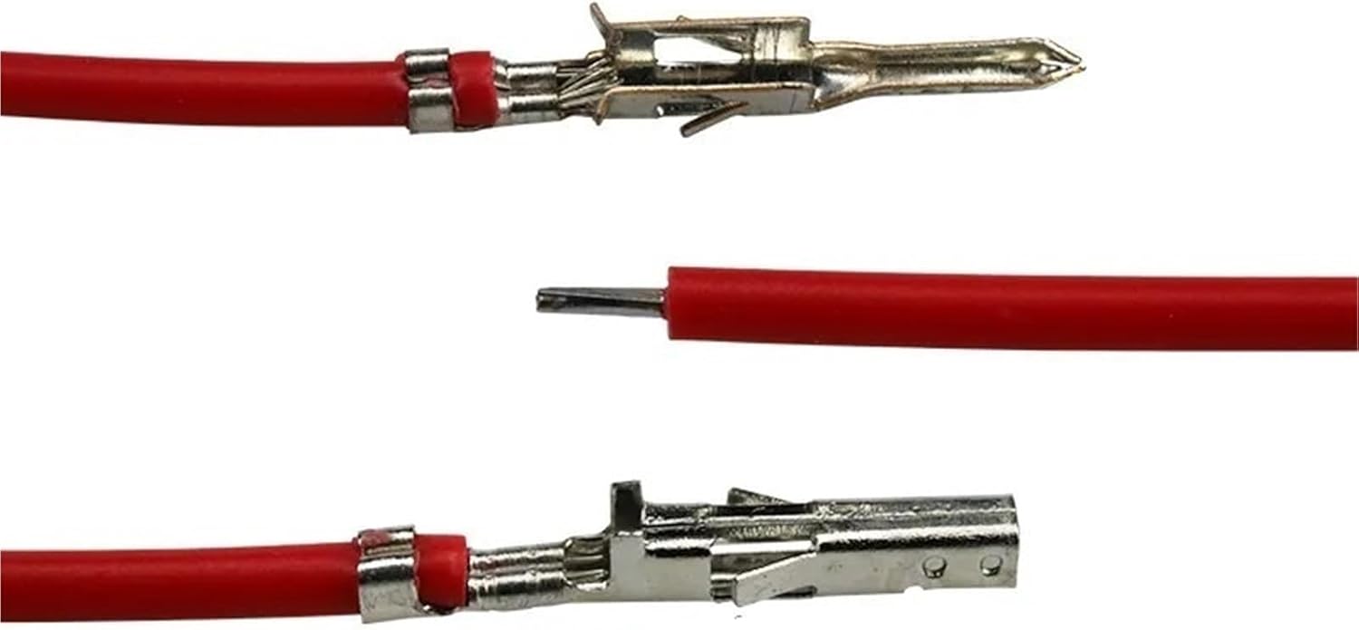 100PCS/lot 5557/5559 20AWG Connector Terminal Wire Electronic Wire Single/Double Head Male/Female Termina WIire Without housing(Gary,500MM_Double Head Female)