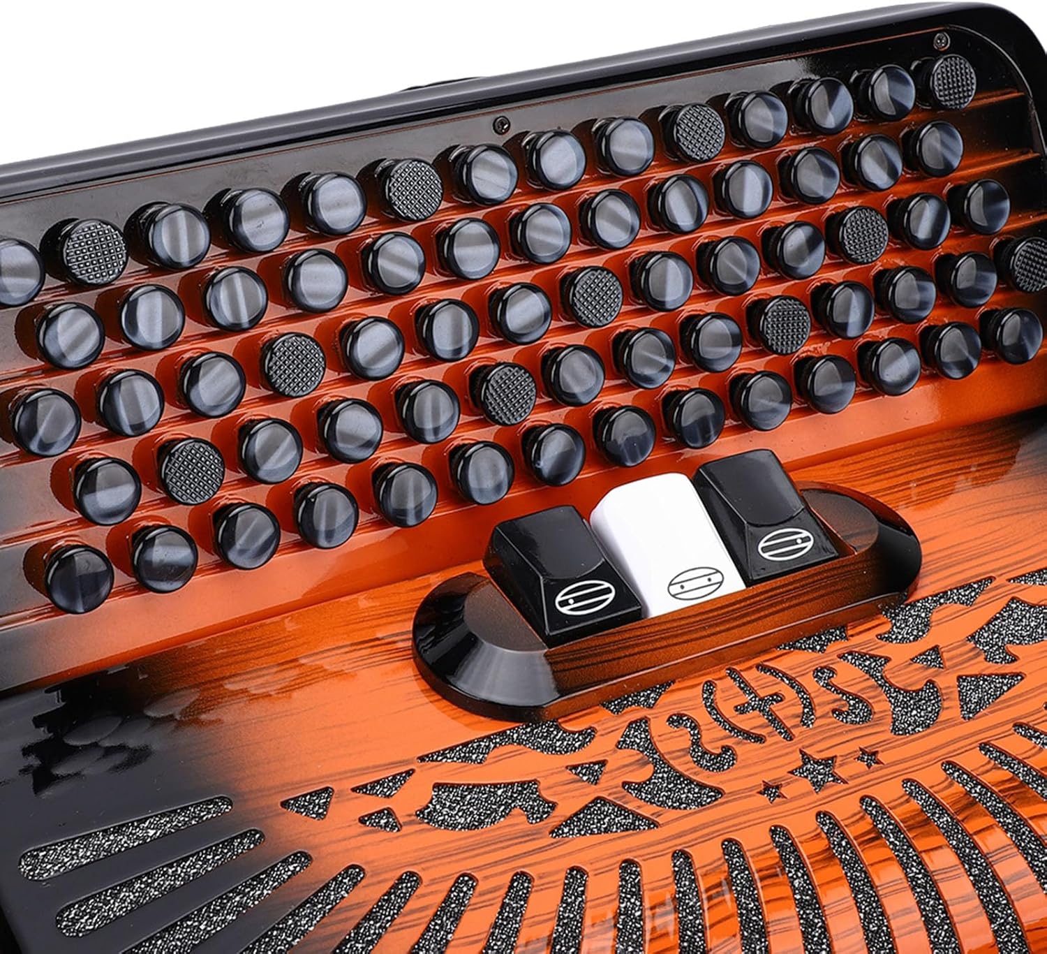 LiebeWH Accordion 69 Keys 96 Bass Buttons Chromatic Scale F B E Tuning for Beginner Professional Player Various Music Styles