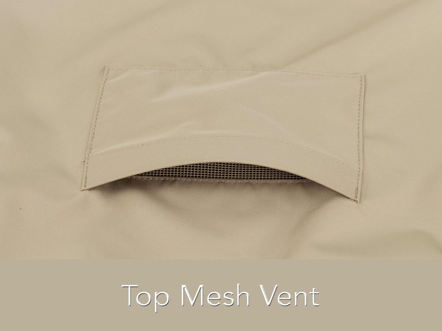 Covermates Square Patio Heater Cover - Weather Resistant Polyester, Elastic Hem, Water Resistant Zipper, Grill and Heating, 18W x 87H, Khaki