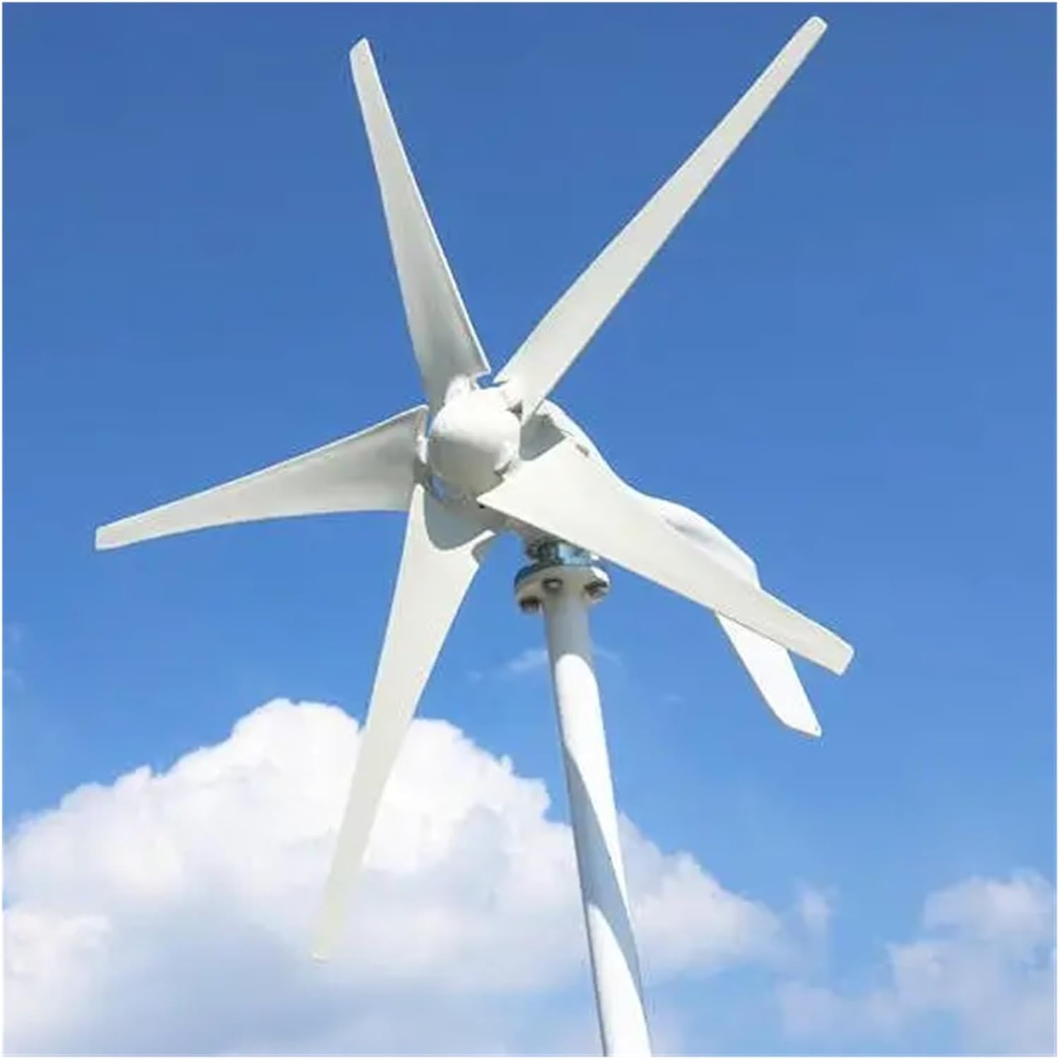 Wind Turbine Generator Kit, Wind Turbine Nerator 400w 600w 12v 24v 48V 5 Blades Small Windmills Wind Power Horizontal for Homeuse for Hybrid Solar Wind System(48V)