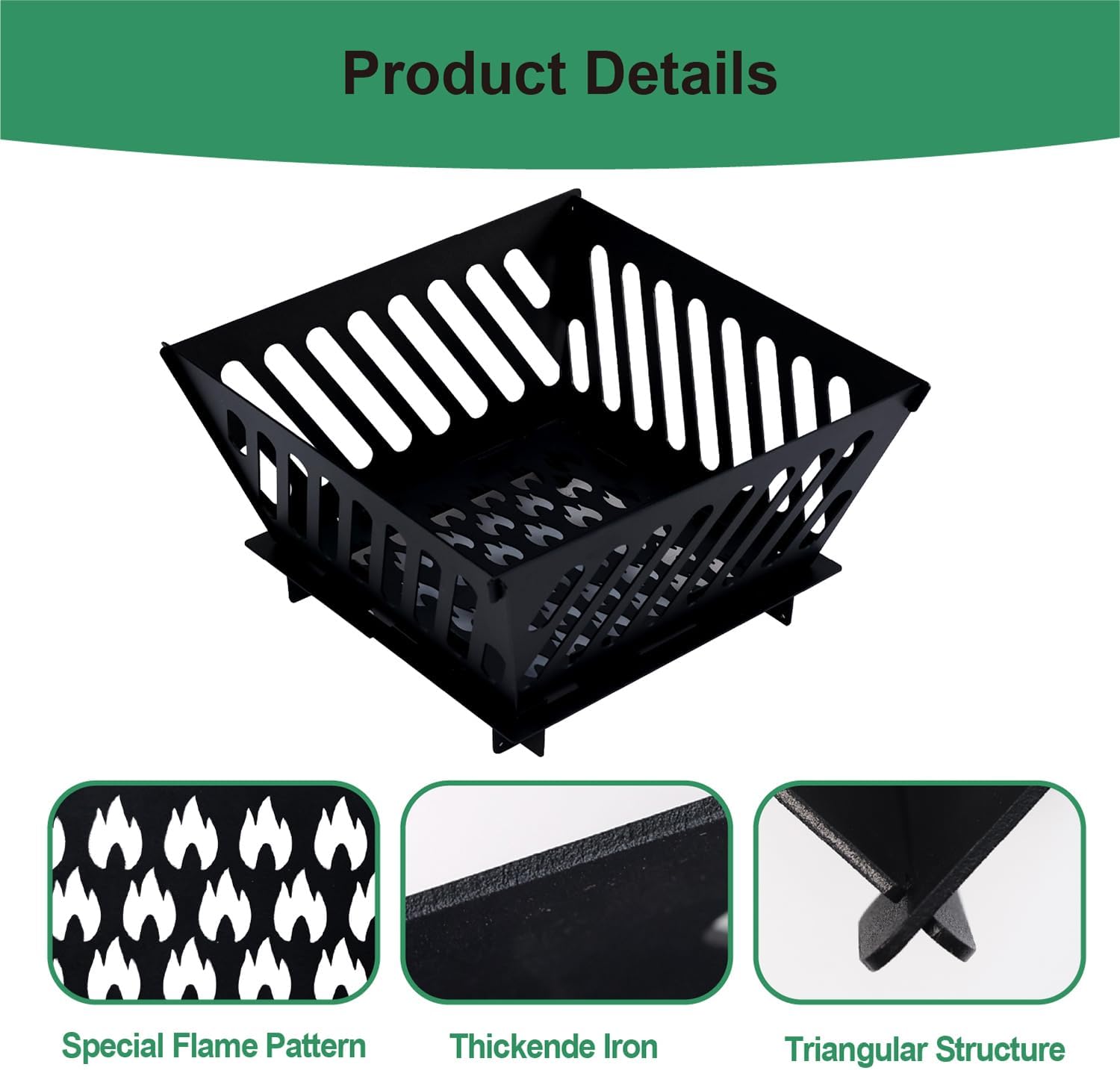 25 inch Portable Fire Pit for Outside Collapsible Plug Fire Pit Suitable for Camping, Picnics, Courtyards, Garden Bonfires and Outdoor Firewood with Storage Bag