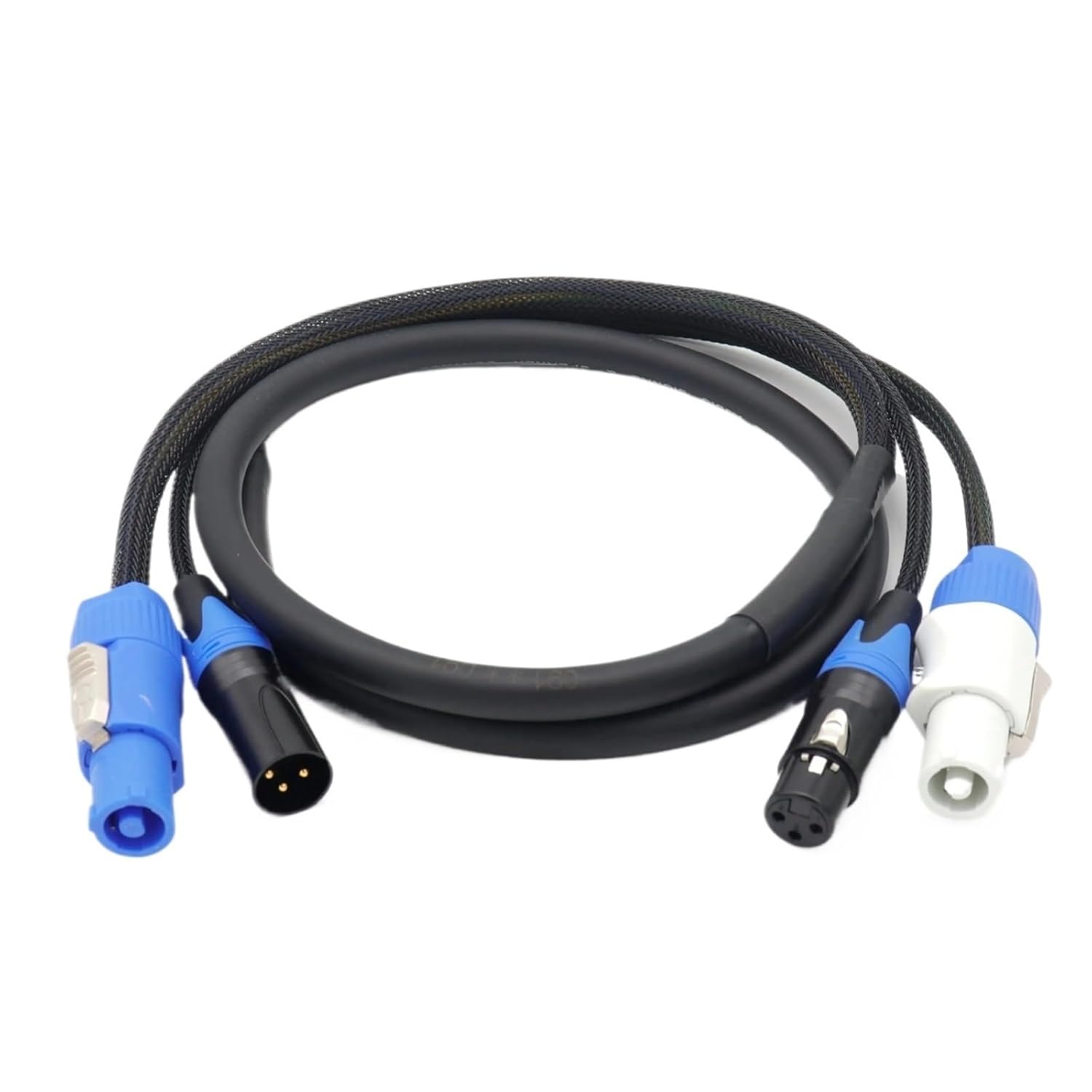 3-pin XLR Combo Cable 1m 2m 3m 5m Power con DMX Cable for Stage Lighting Led Screen(5 Meters)