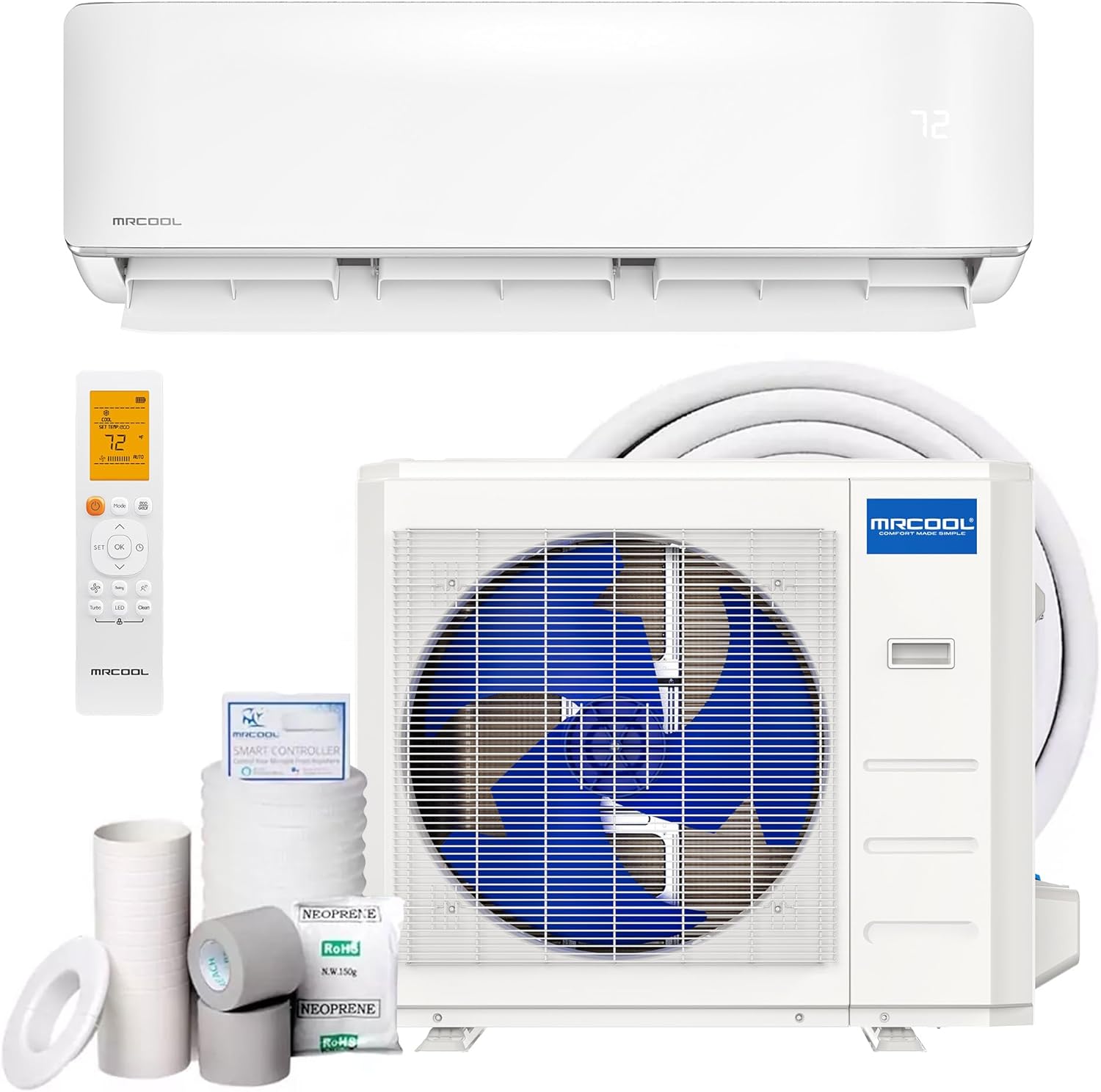 MRCOOL 36000 BTU 230V Ductless Inverter Mini Split Air Conditioner & Heat Pump System, Advantage Series - Wall-Mounted AC Unit w/Heating and Cooling for Home, Office & Commercial Space