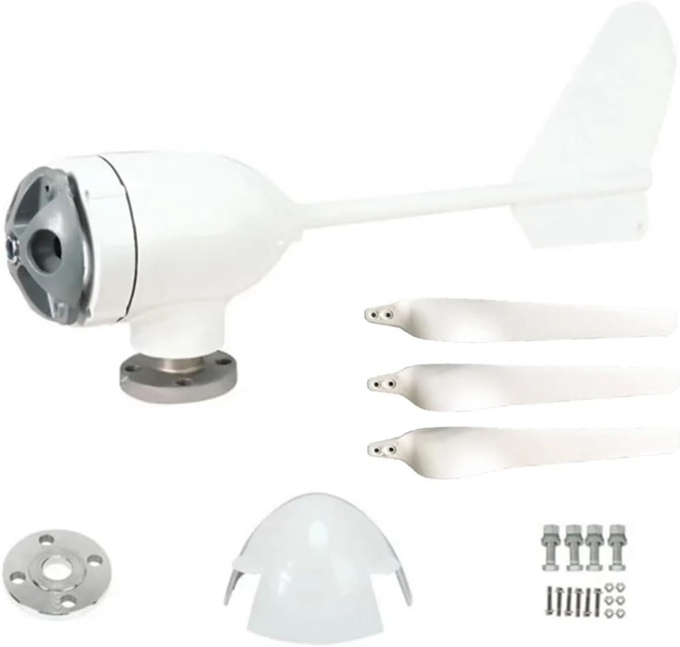 Wind Turbines, 10KW Horizontal Axis Wind Power Turbine for Home Electric Generator 10000W 12V 24V 48V Free Energy Windmill(24V_10KW)