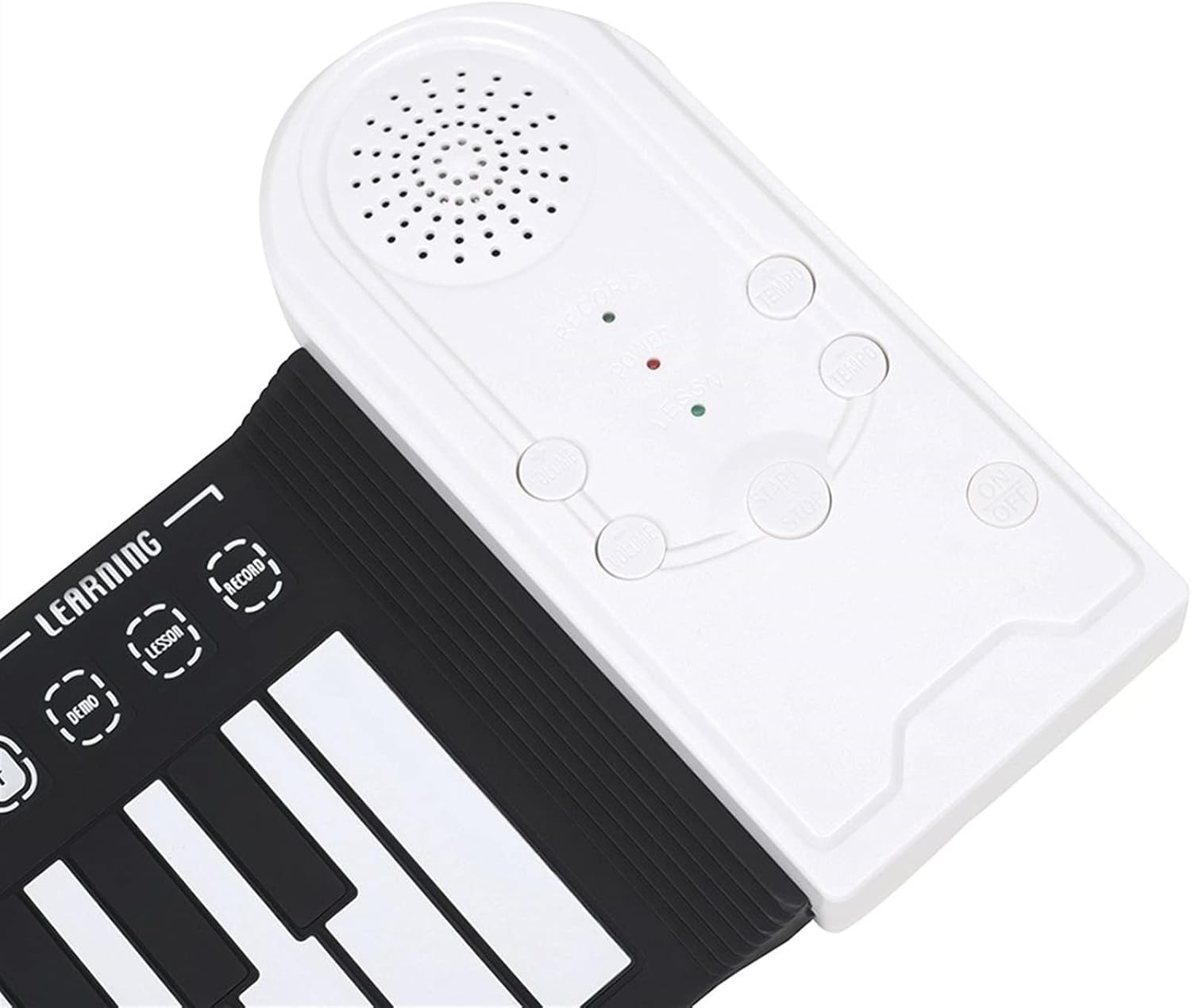 TSTS Piano Foldable 49 Keys Fold-able Electronic Piano Midi Keyboard Instrument Hand Roll Up Flexible Piano with Horn Musical