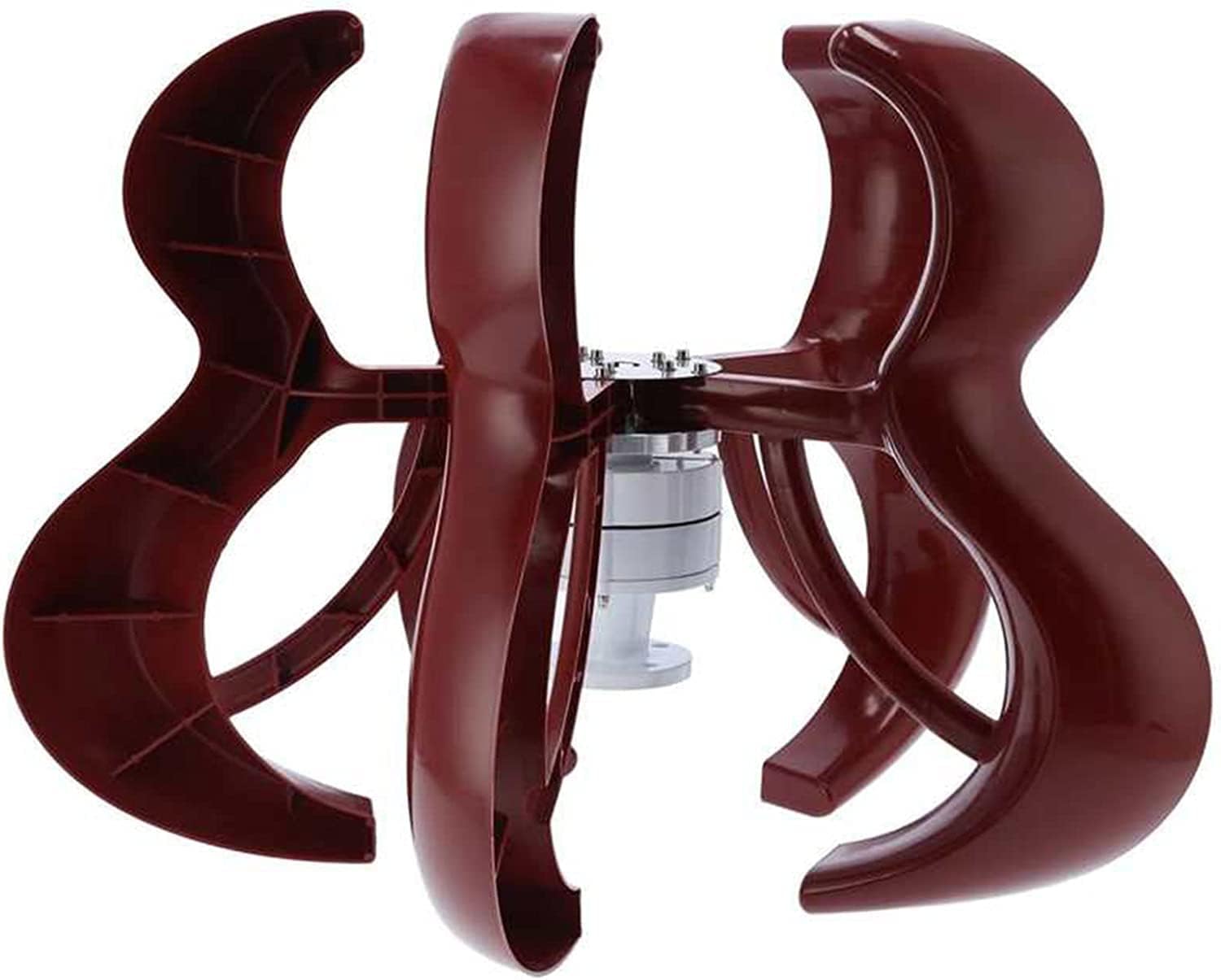 LiuSj JUnSt 9000W 12V 24V 48V Wind Turbine Kit, 5-Blades Outdoor Aluminum Alloy Wind Generator Equipment Red Wind Turbine with Controller