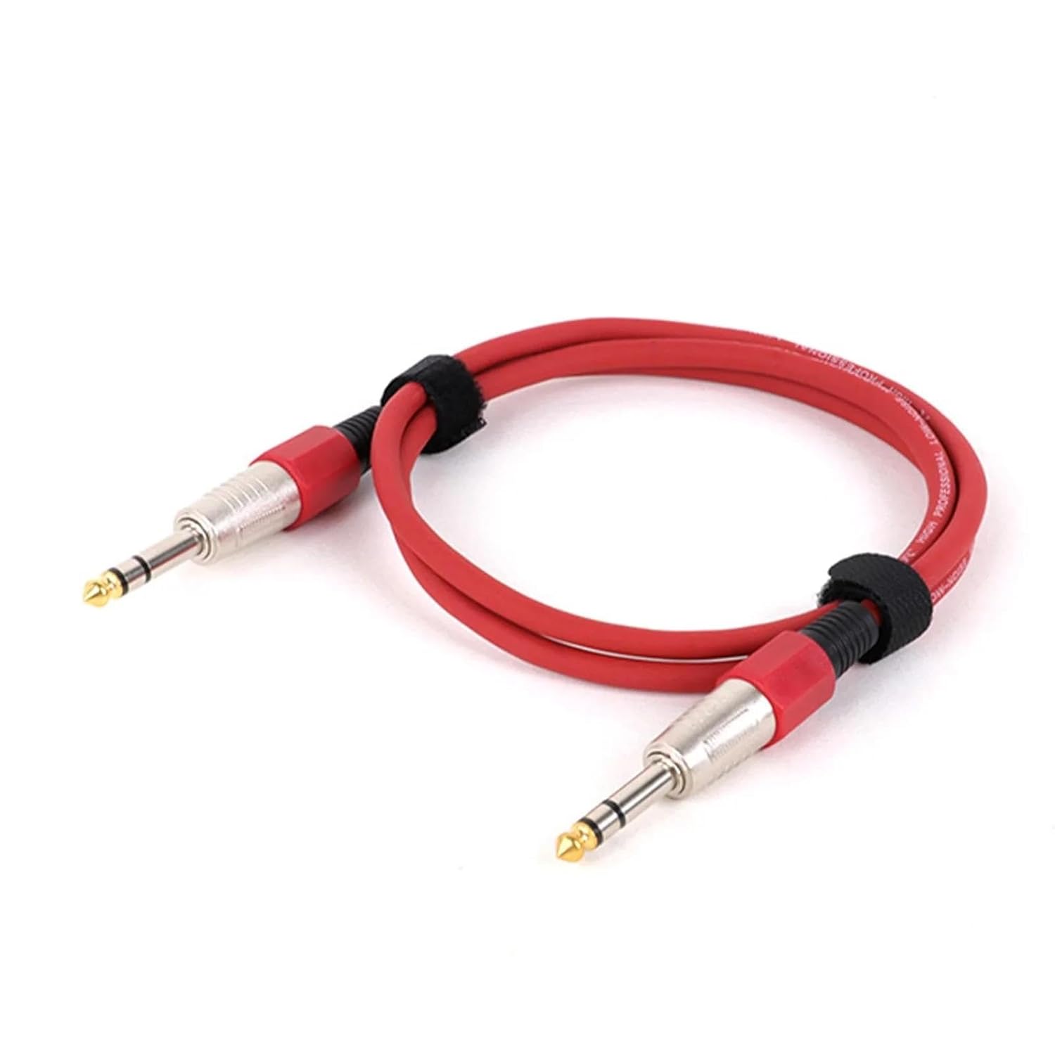 TSTS Guitar Audio Cable 1PC 1/4 Inch Straight Instrument Cable Mono Professional Guitar Cable for Guitar Bass Amplifier Keyboard(Red,15m)